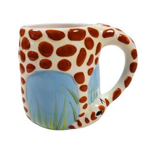 Tag Ceramic Giraffe Mug Coffee Tea Drinkware Cozy Cottage